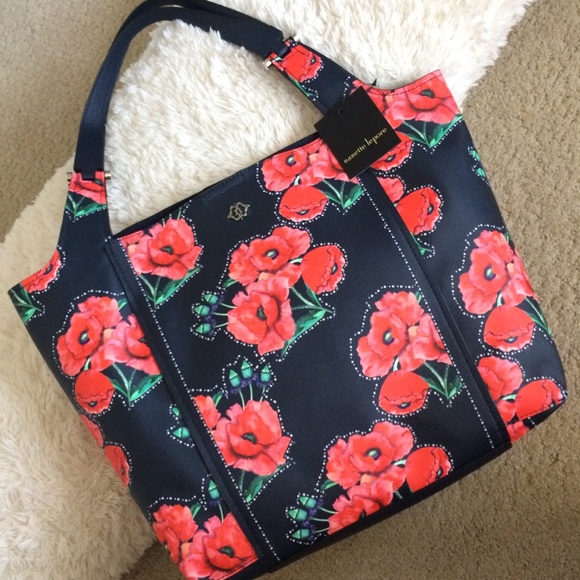 Nanette Lepore Handbags - Nanette Lepore navy and rose tote